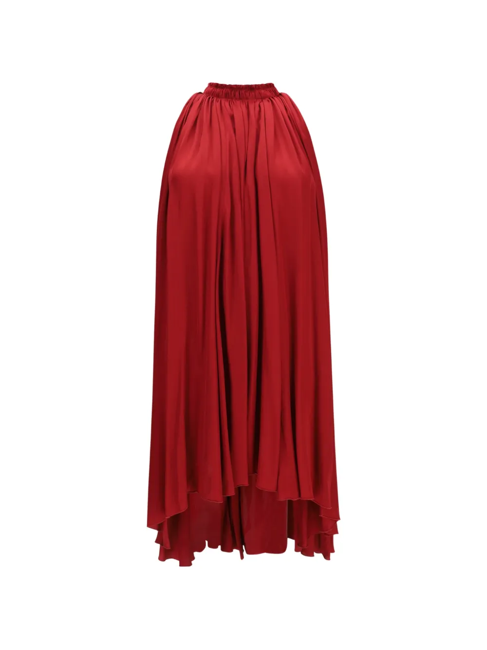 SA SU PHI Aria draped midi dress - Rosso