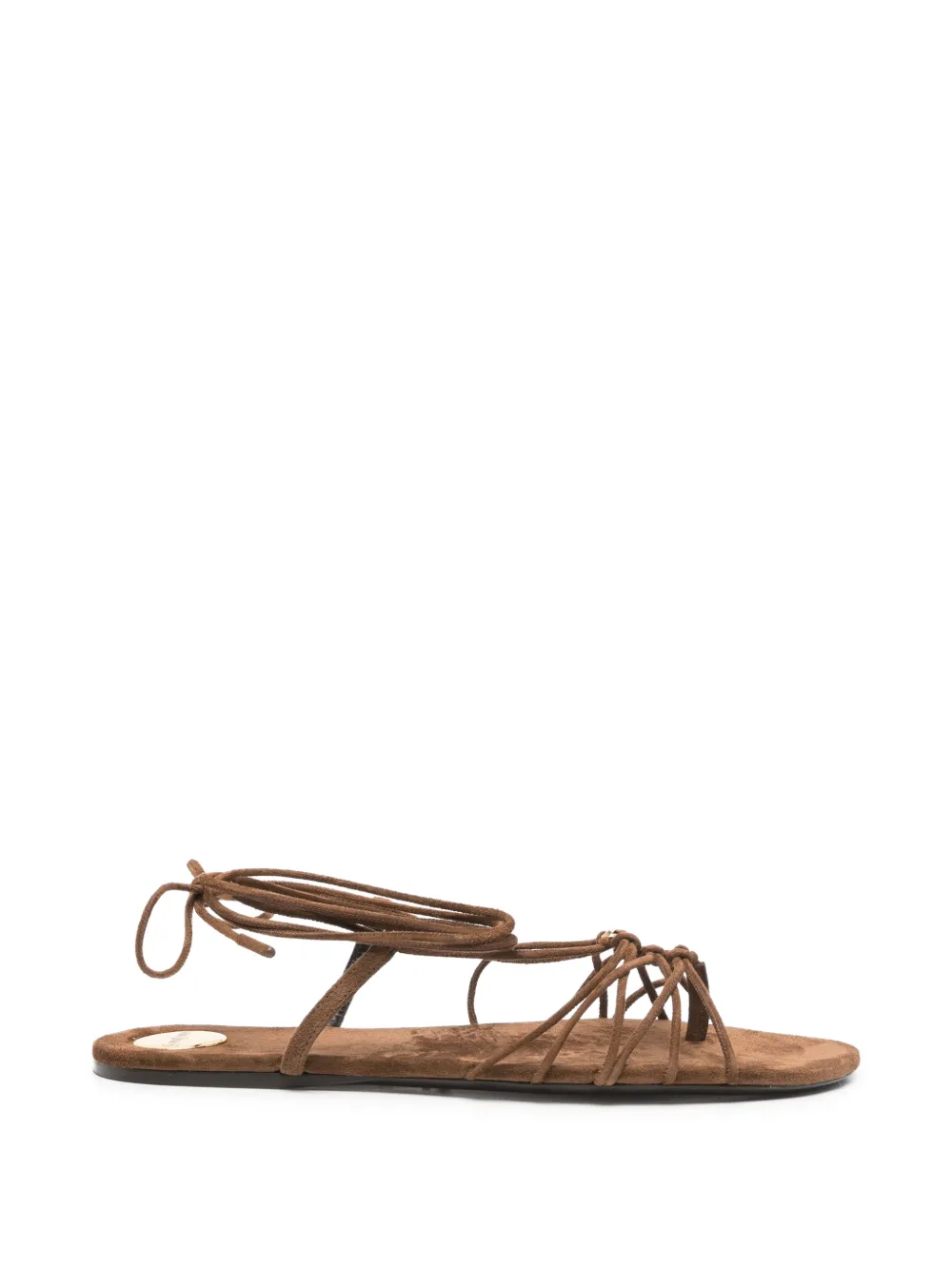 Saint Laurent Babylone sandalen met bandjes Bruin