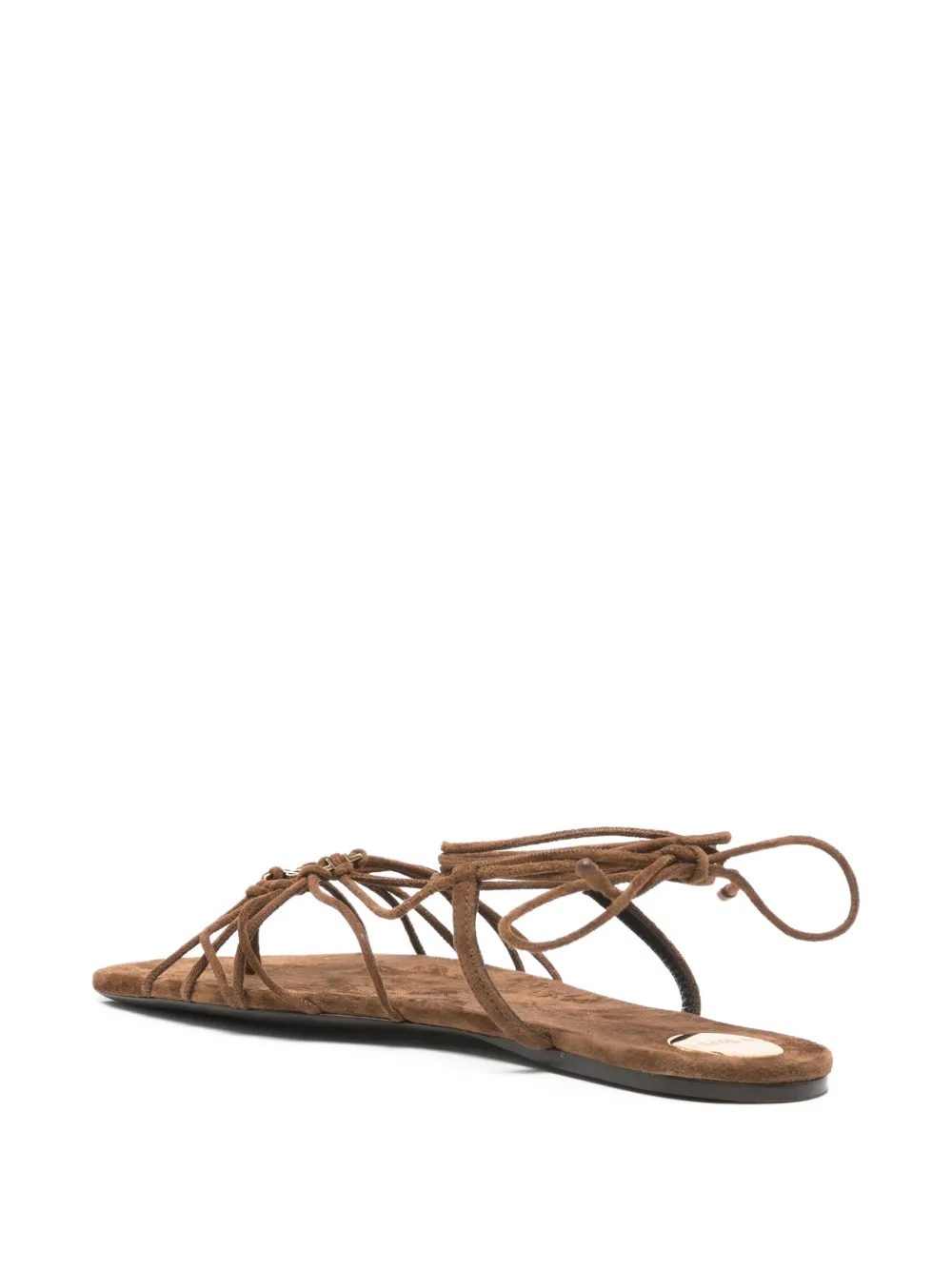 Saint Laurent Babylone sandalen met bandjes Bruin