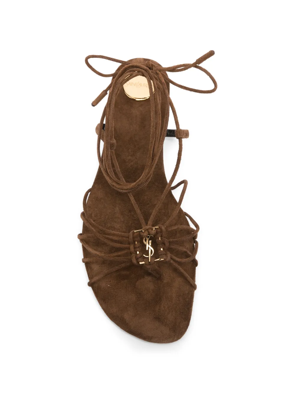 Saint Laurent Babylone sandalen met bandjes Bruin