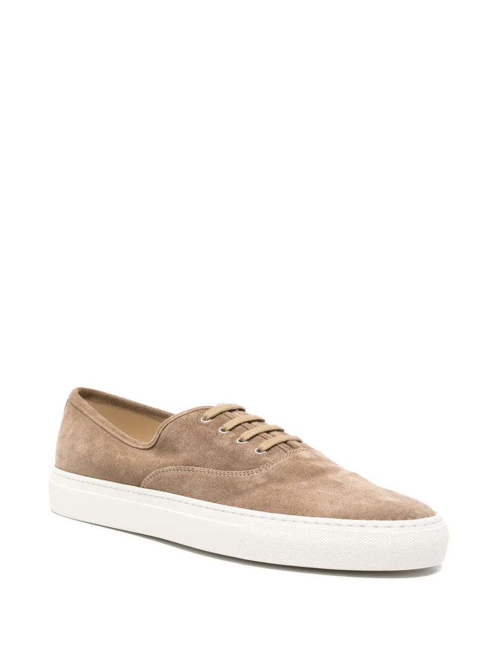 Common Projects Four Hole laced suede sneakers Bruin