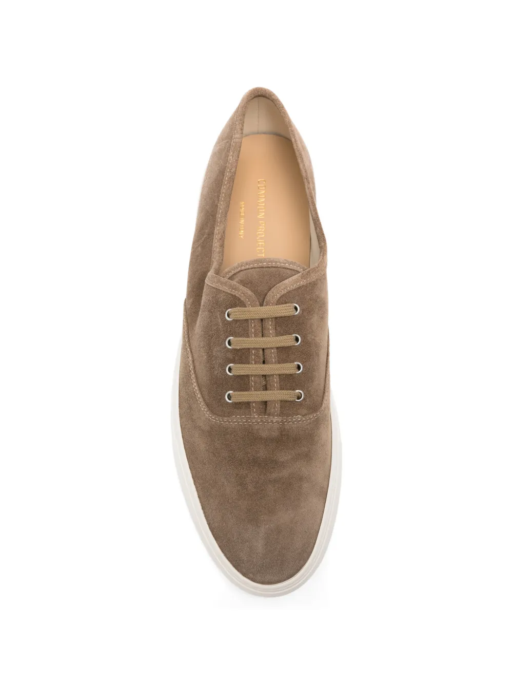 Common Projects Four Hole laced suede sneakers Bruin