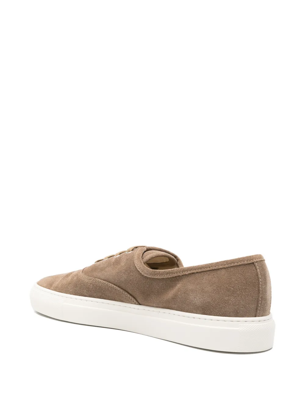 Common Projects Four Hole laced suede sneakers Bruin