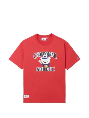 CHOCOOLATE bear-print T-shirt | Red | FARFETCH CA