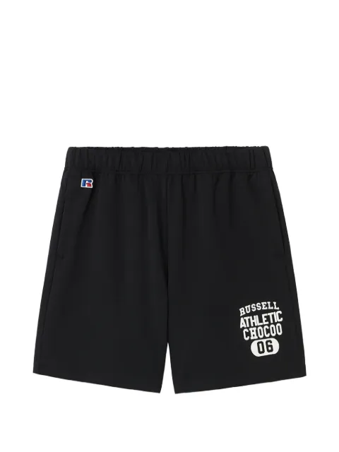 CHOCOOLATE x Russel Athletic patch-pocket track shorts