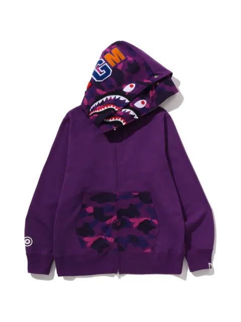 A BATHING APE® Color Camo Shark full-zip hoodie