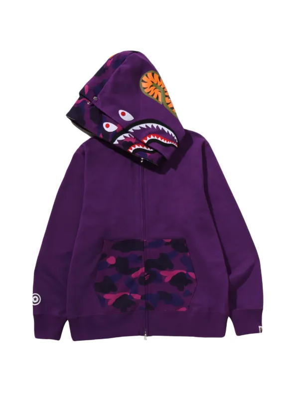 トップス A BATHING APE Shark Hoodie Purple Camo 35026324_66916620_600.jpg