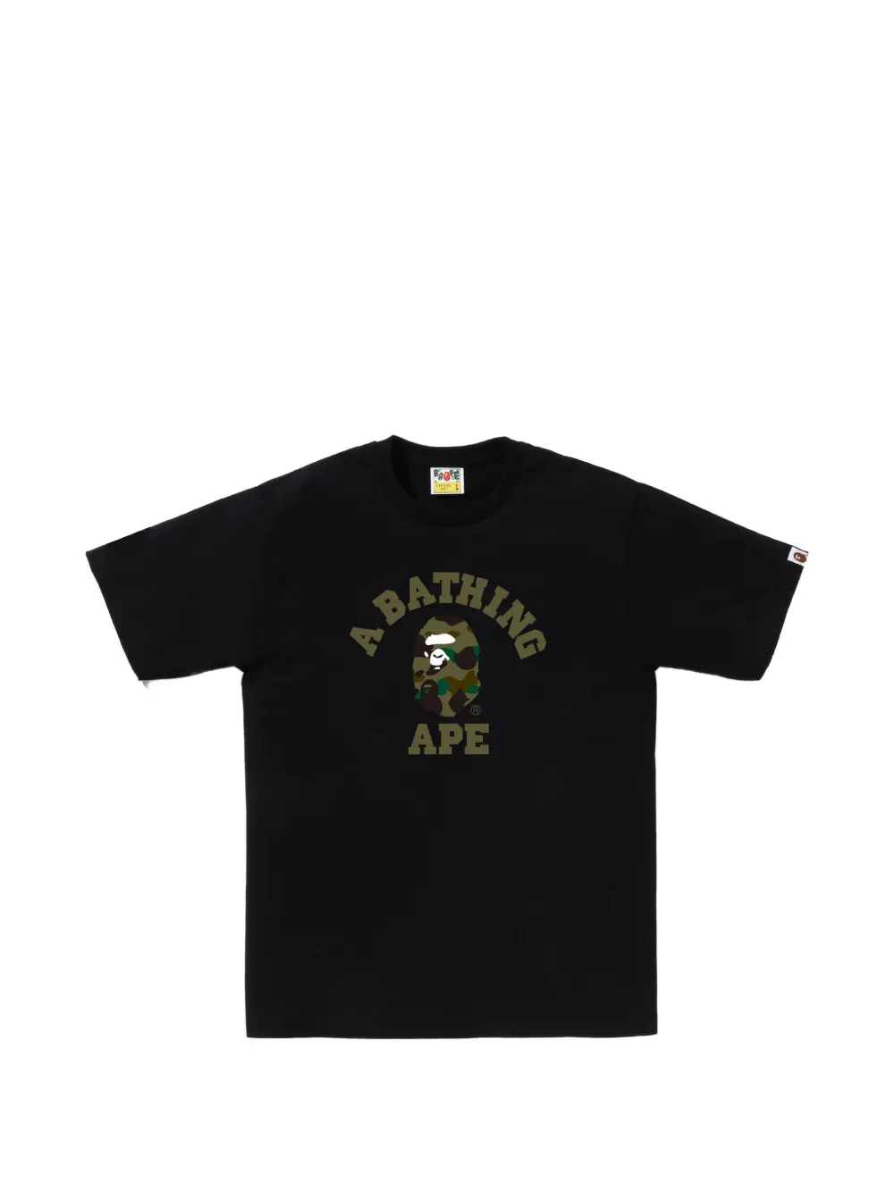 A BATHING APE® 1st Camo College cotton T-shirt - Nero