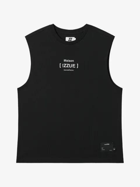izzue logo-print tank top