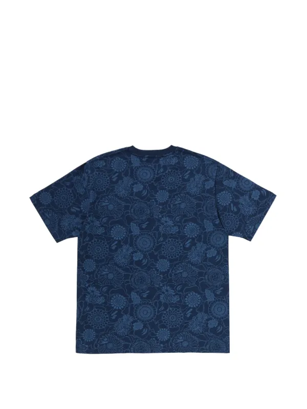 A BATHING APE® Japanese Art Camo College Tシャツ | ブルー