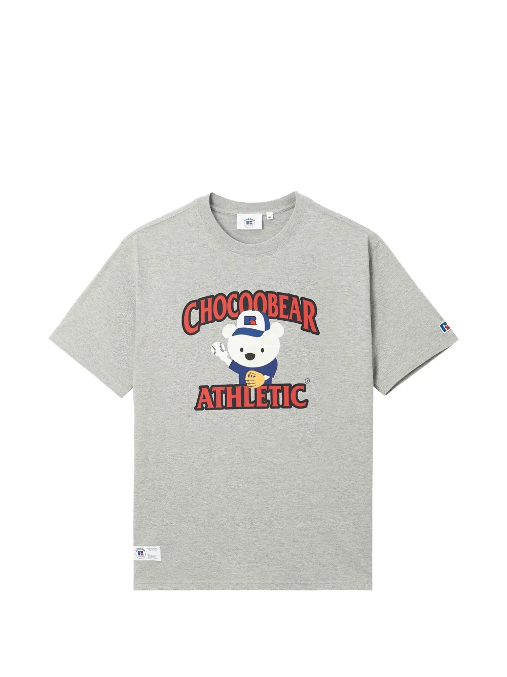 CHOCOOLATE 베어 프린트 티셔츠 | 그레이