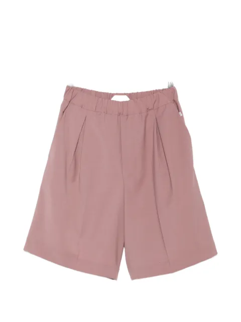 New York Resident pleated elasticated-waist shorts