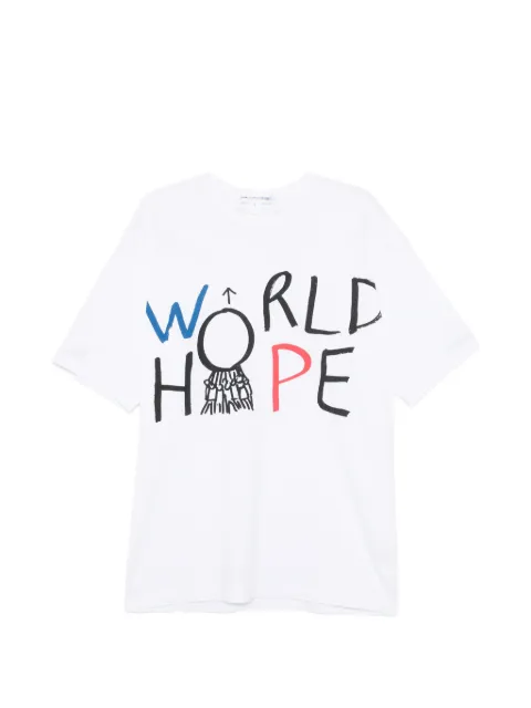 Comme Des Garçons Shirt graphic-print cotton T-shirt