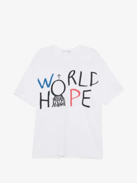 Comme Des Garçons Shirt graphic-print cotton T-shirt
