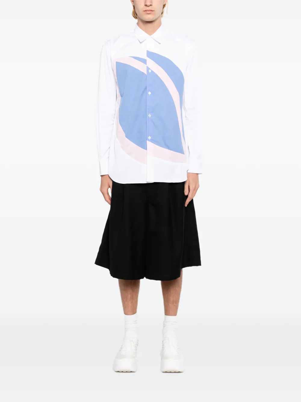 Comme Des Garçons Shirt Blouse met vlak Wit