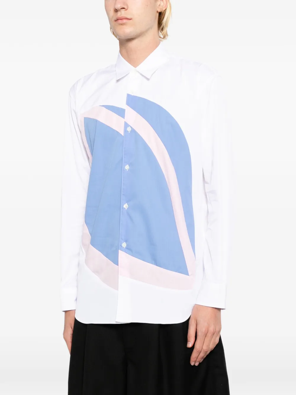 Comme Des Garçons Shirt Blouse met vlak Wit