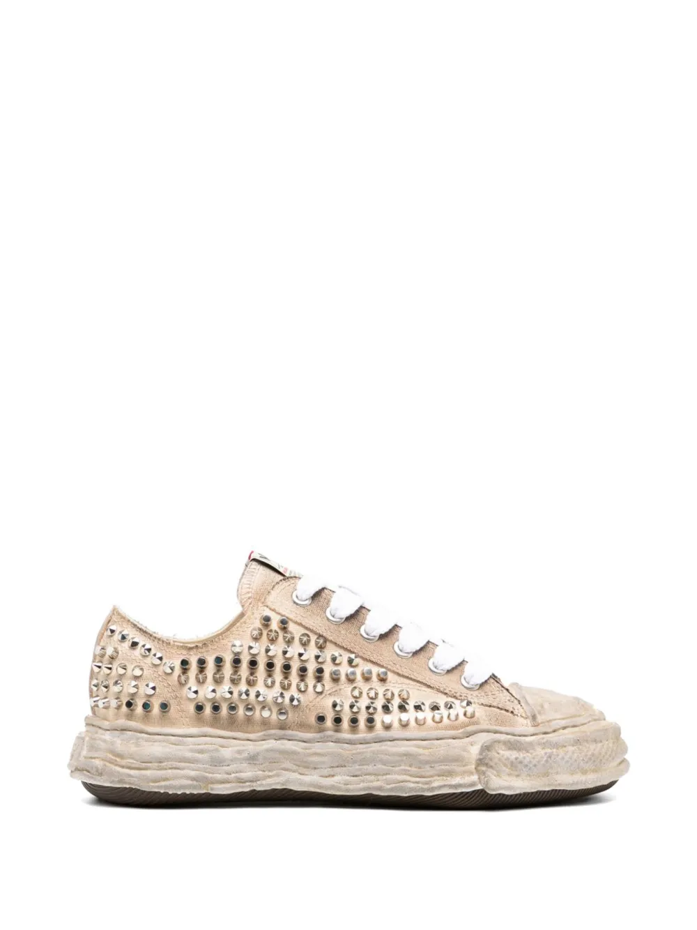 Maison MIHARA YASUHIRO stud-embellished sneakers Beige