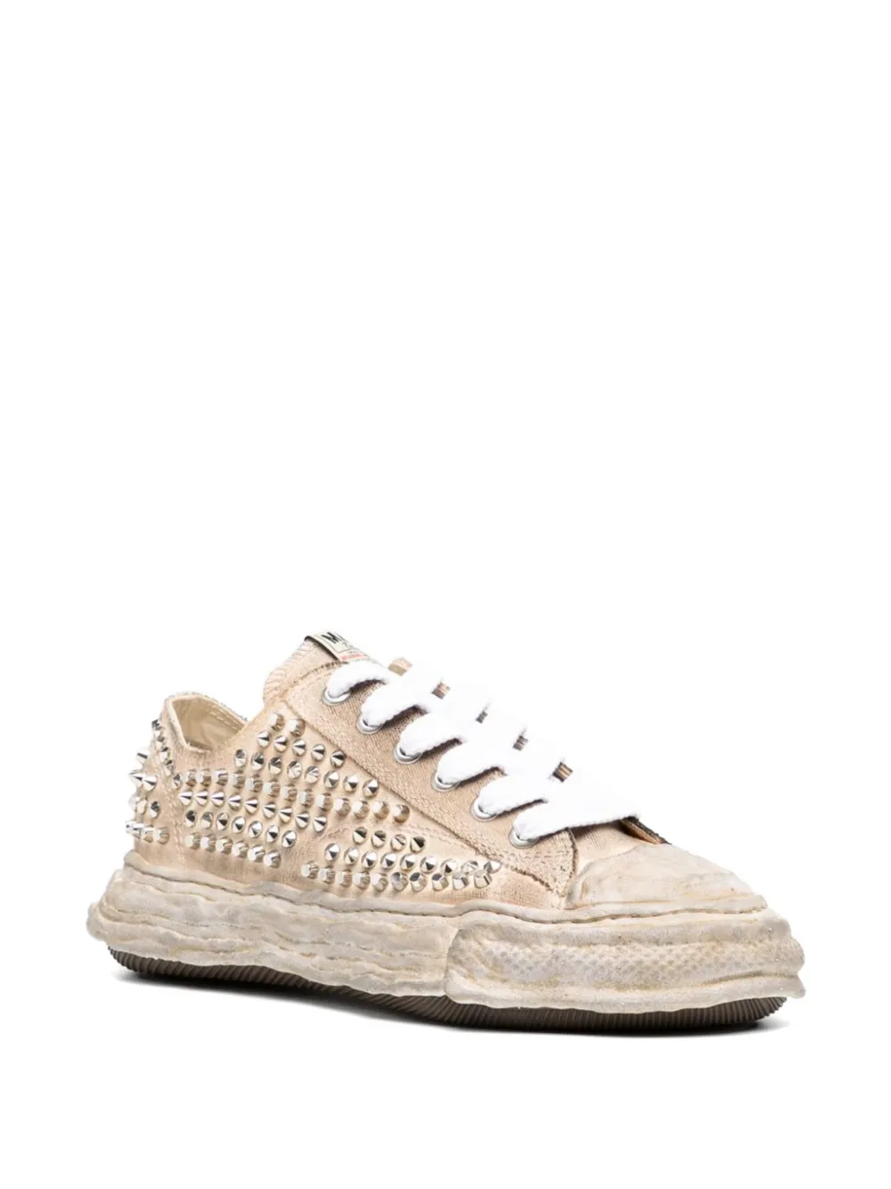 Maison MIHARA YASUHIRO stud-embellished sneakers Beige