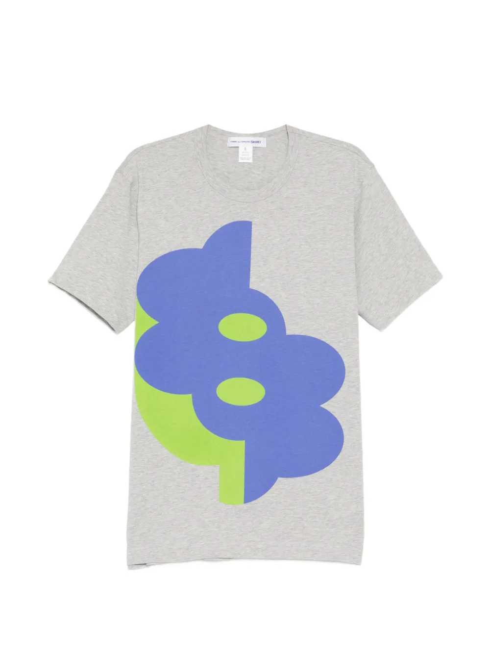 Comme Des Garçons Shirt flower graphic T-shirt - Grigio