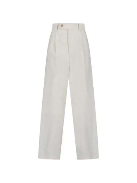 Auralee pleated tailored trousers