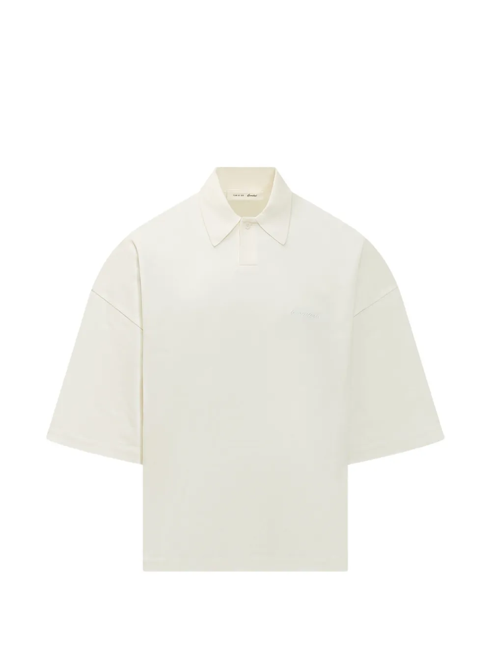 FEAR OF GOD ESSENTIALS Essentials logo-embroidered polo shirt - Toni neutri