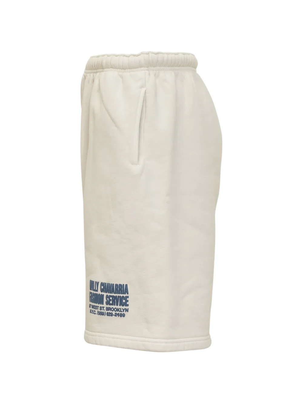 Willy Chavarria Shorts met trekkoordtaille Wit