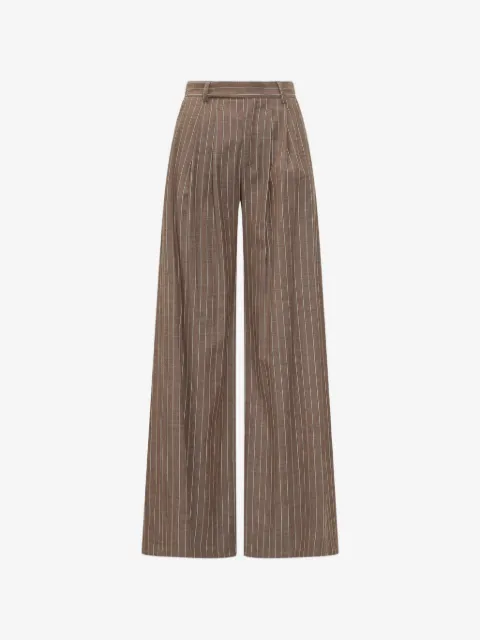 LE SULLY STUDIO pinstripe pleated trousers