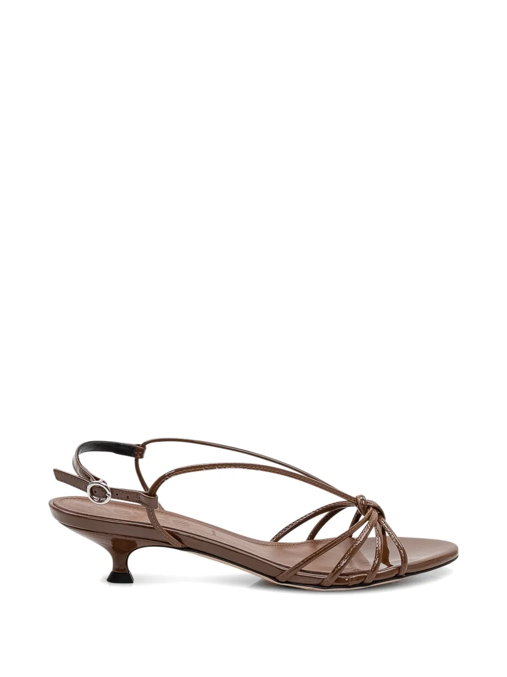 Aeyde Amara knotted strap sandals - Marrone