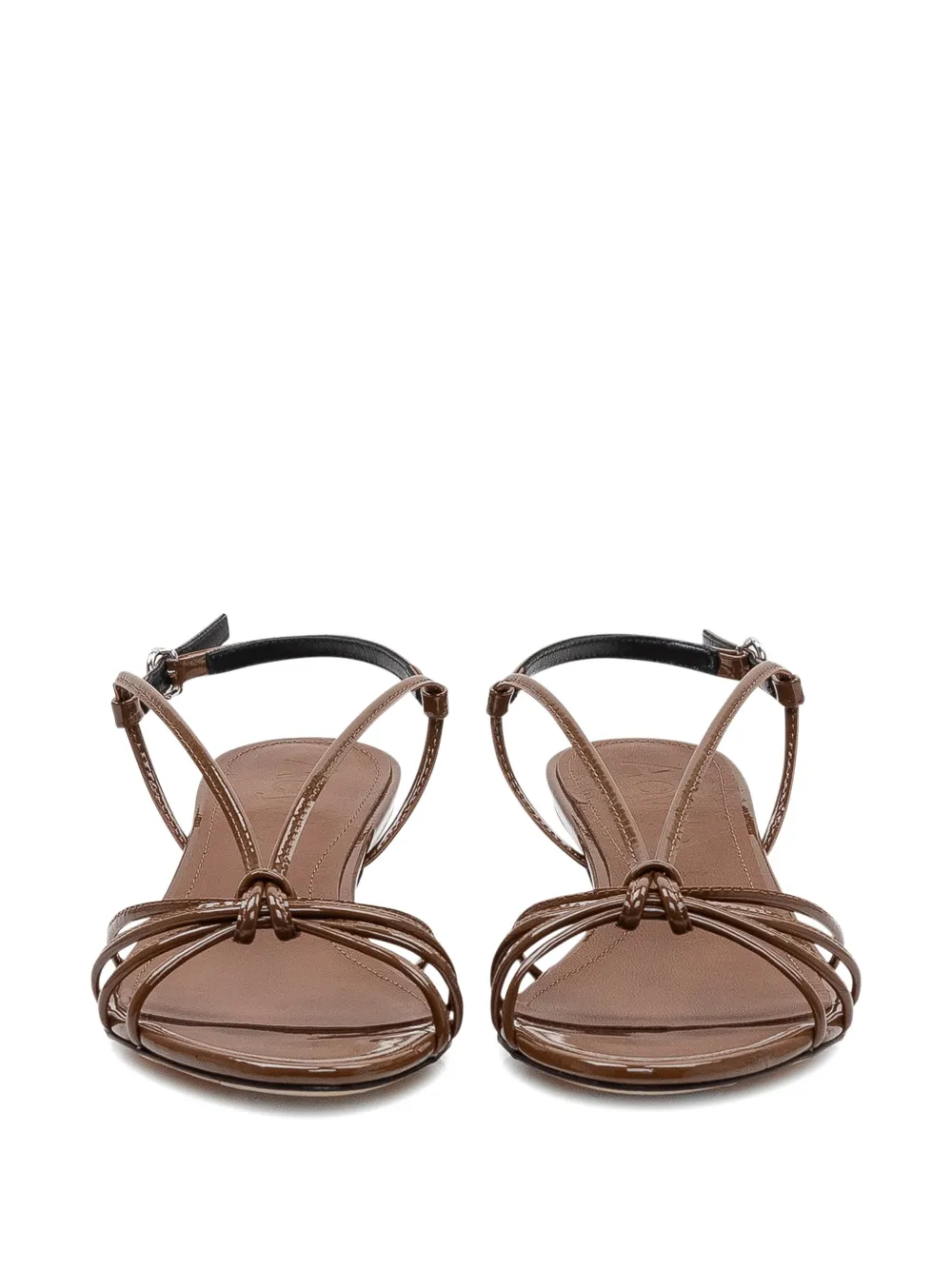 Aeyde Amara knotted strap sandals Bruin