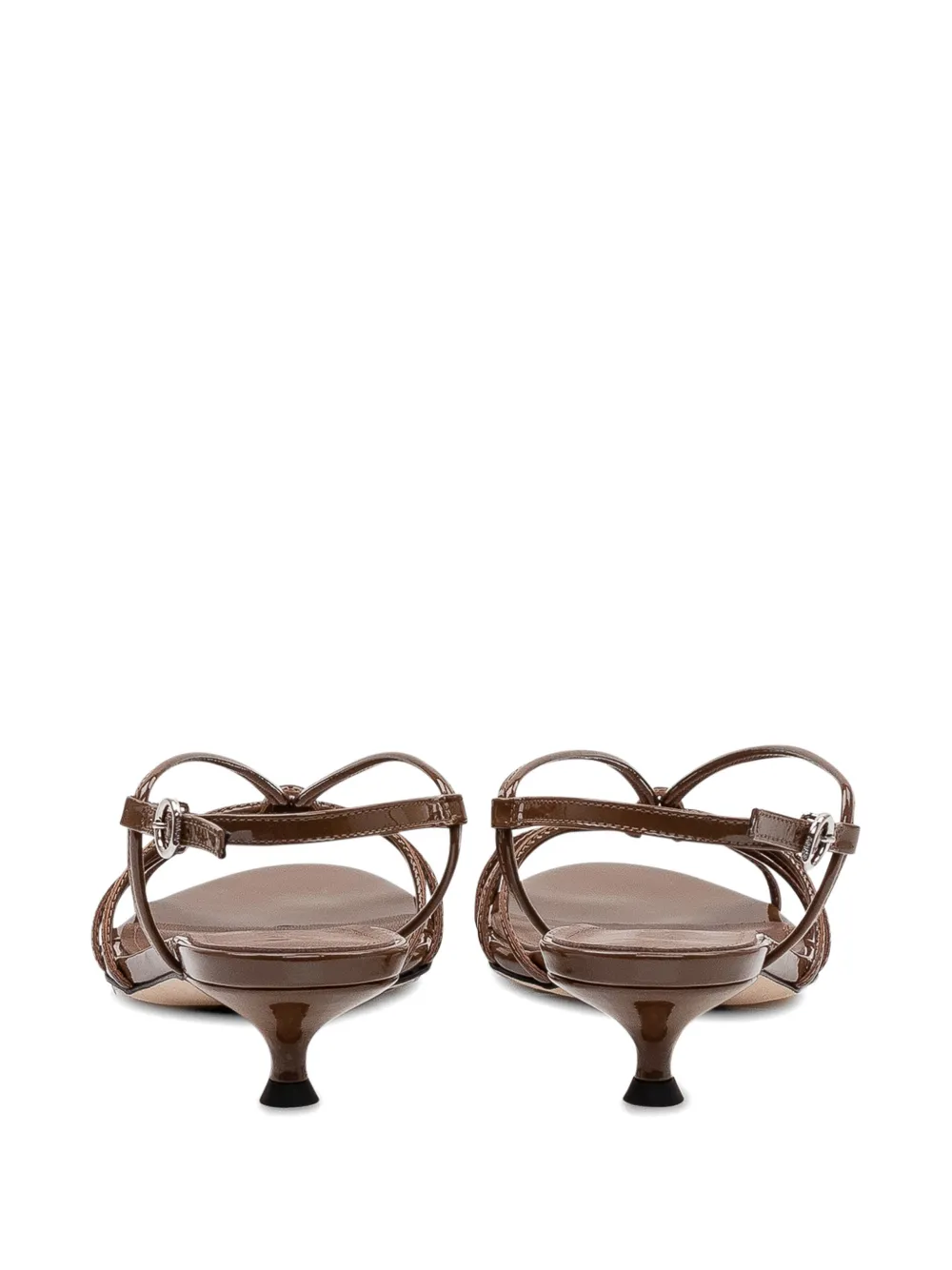 Aeyde Amara knotted strap sandals Bruin