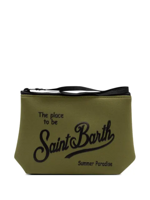 MC2 Saint Barth Aline logo-detail zip clutch bag