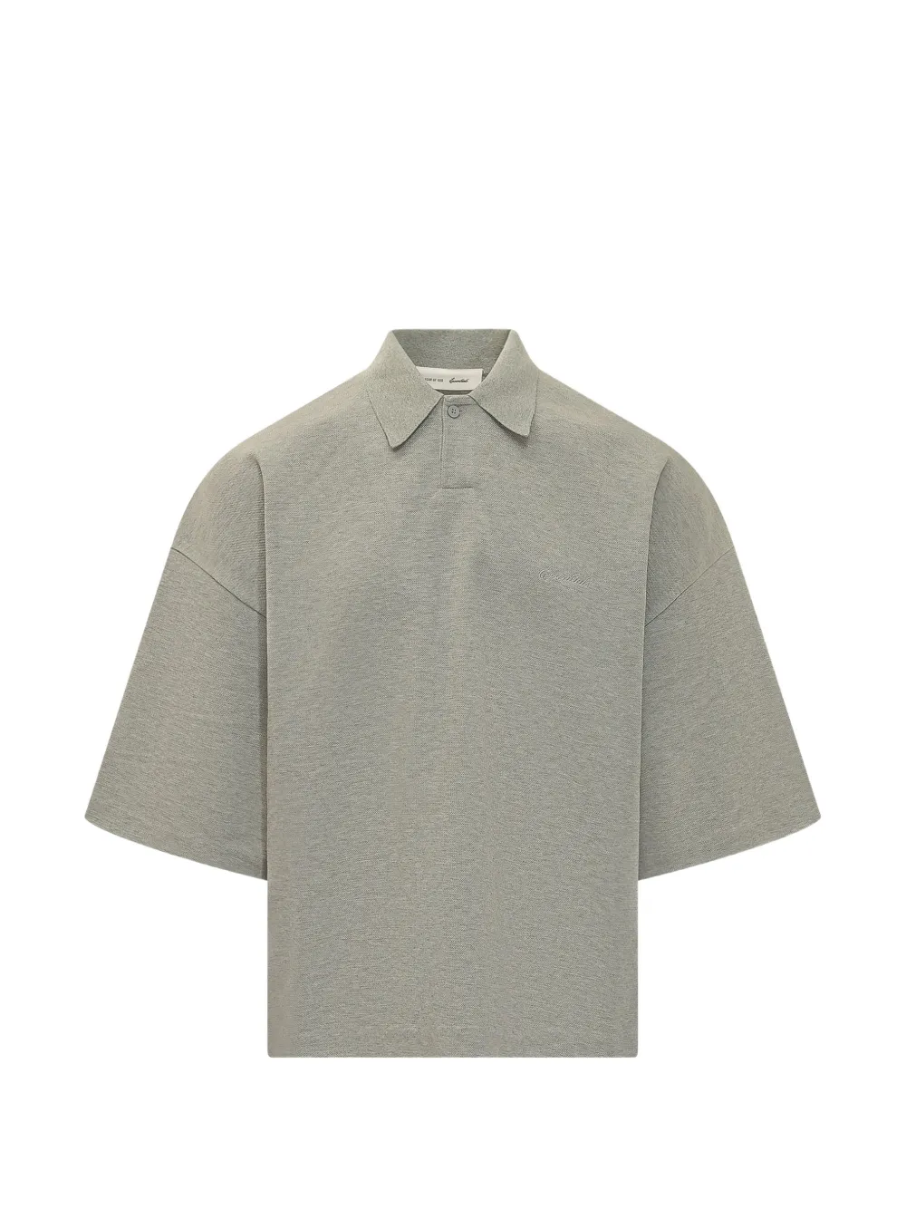 FEAR OF GOD ESSENTIALS Essentials logo-patch polo shirt - Grigio