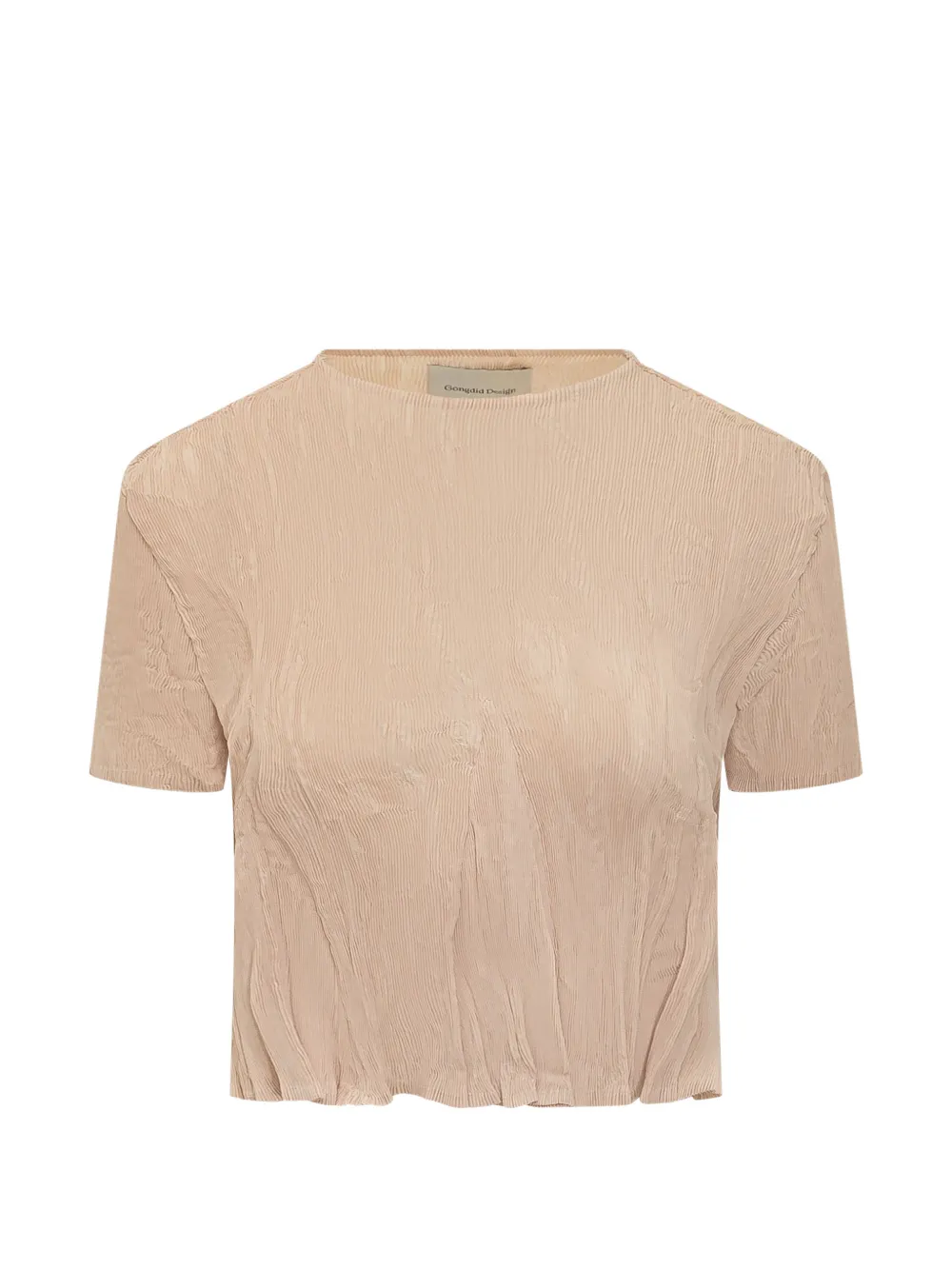 Gongdid Design GD172 wavy cropped top - Toni neutri