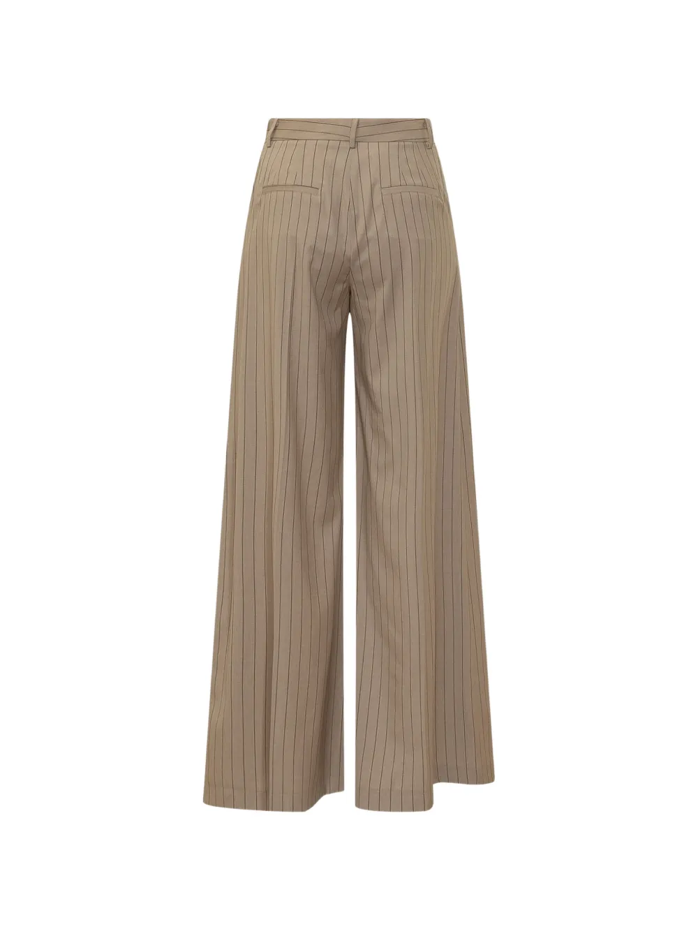  Le Sully Studio Pinstripe Pleated Trousers - Neutrals 