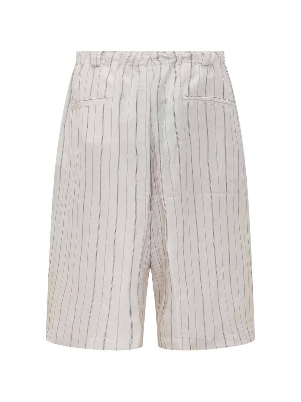 Willy Chavarria Toluca gestreepte shorts Beige
