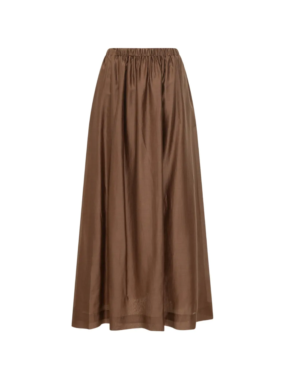 LE SULLY STUDIO Maxi-rok met elastische taille Bruin