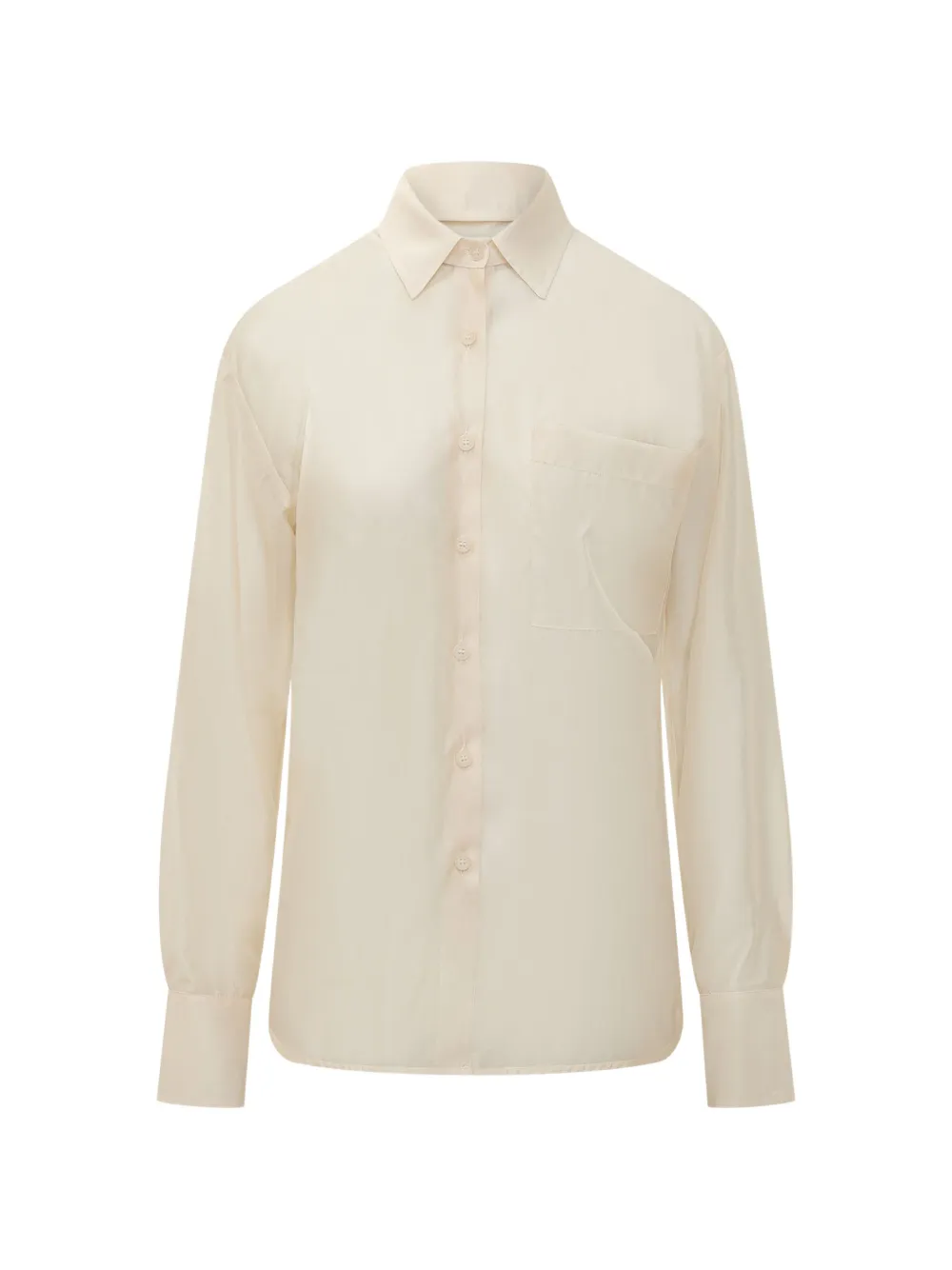 LE SULLY STUDIO front-pocket shirt - Nude