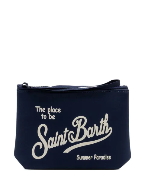 MC2 Saint Barth Aline logo zip clutch bag
