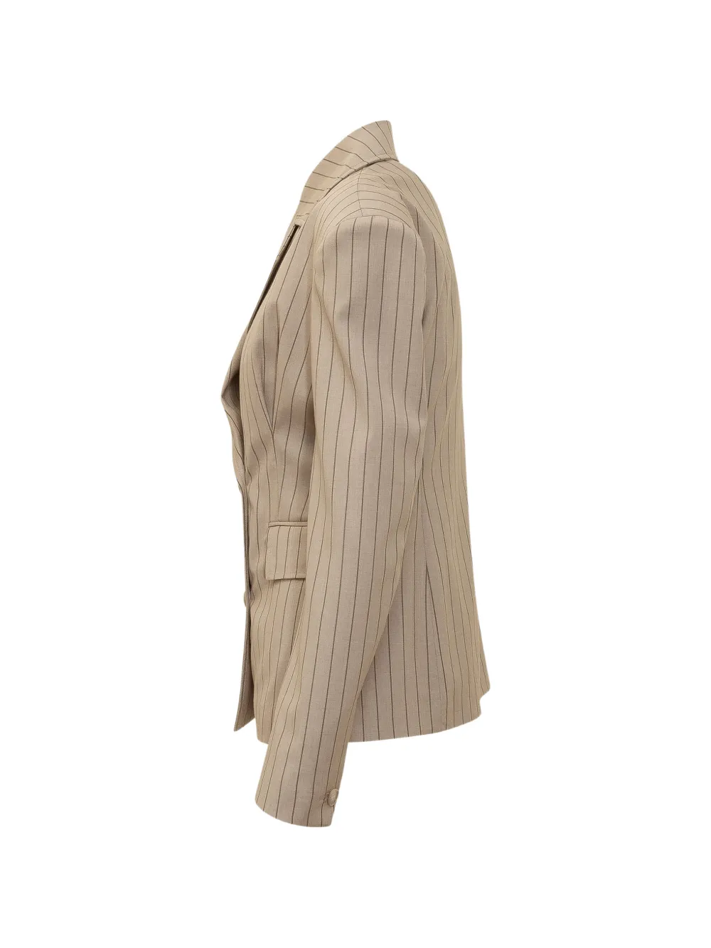  Le Sully Studio Pinstripe Double-breasted Jacket - Neutrals 