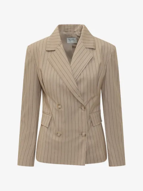 LE SULLY STUDIO pinstripe double-breasted jacket