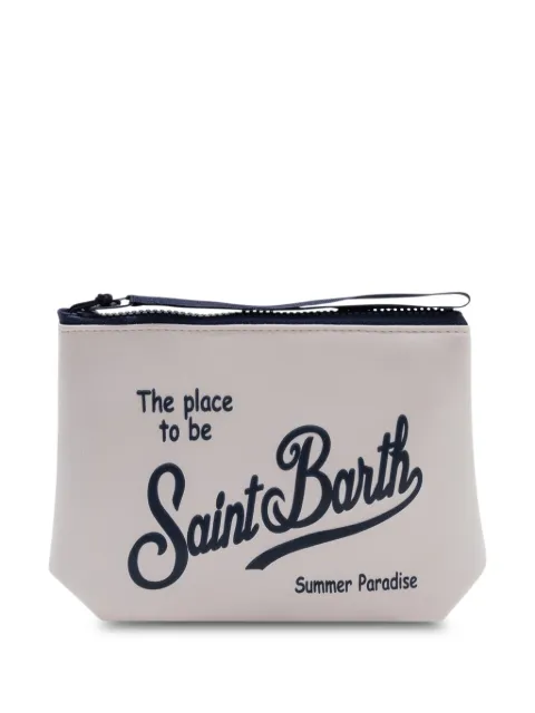 MC2 Saint Barth Clutch Aline com zíper e logo