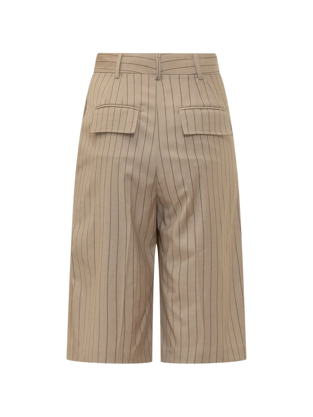  Le Sully Studio Pinstriped Shorts - Neutrals 