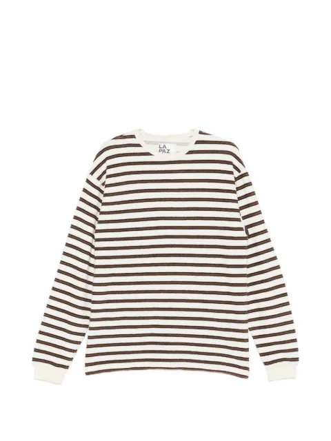 LA PAZ striped-pattern long-sleeve T-shirt