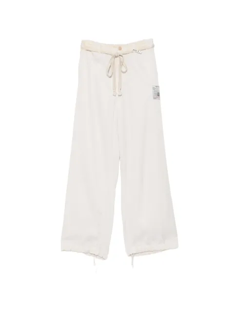 Maison MIHARA YASUHIRO satin easy pants