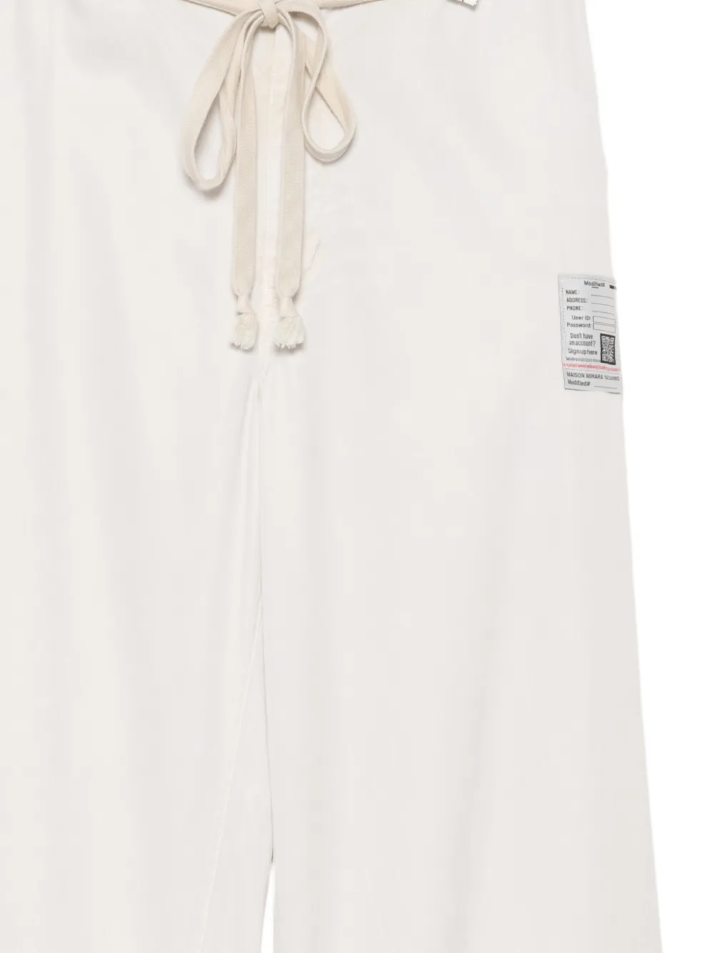 Maison MIHARA YASUHIRO Satijnen broek Beige