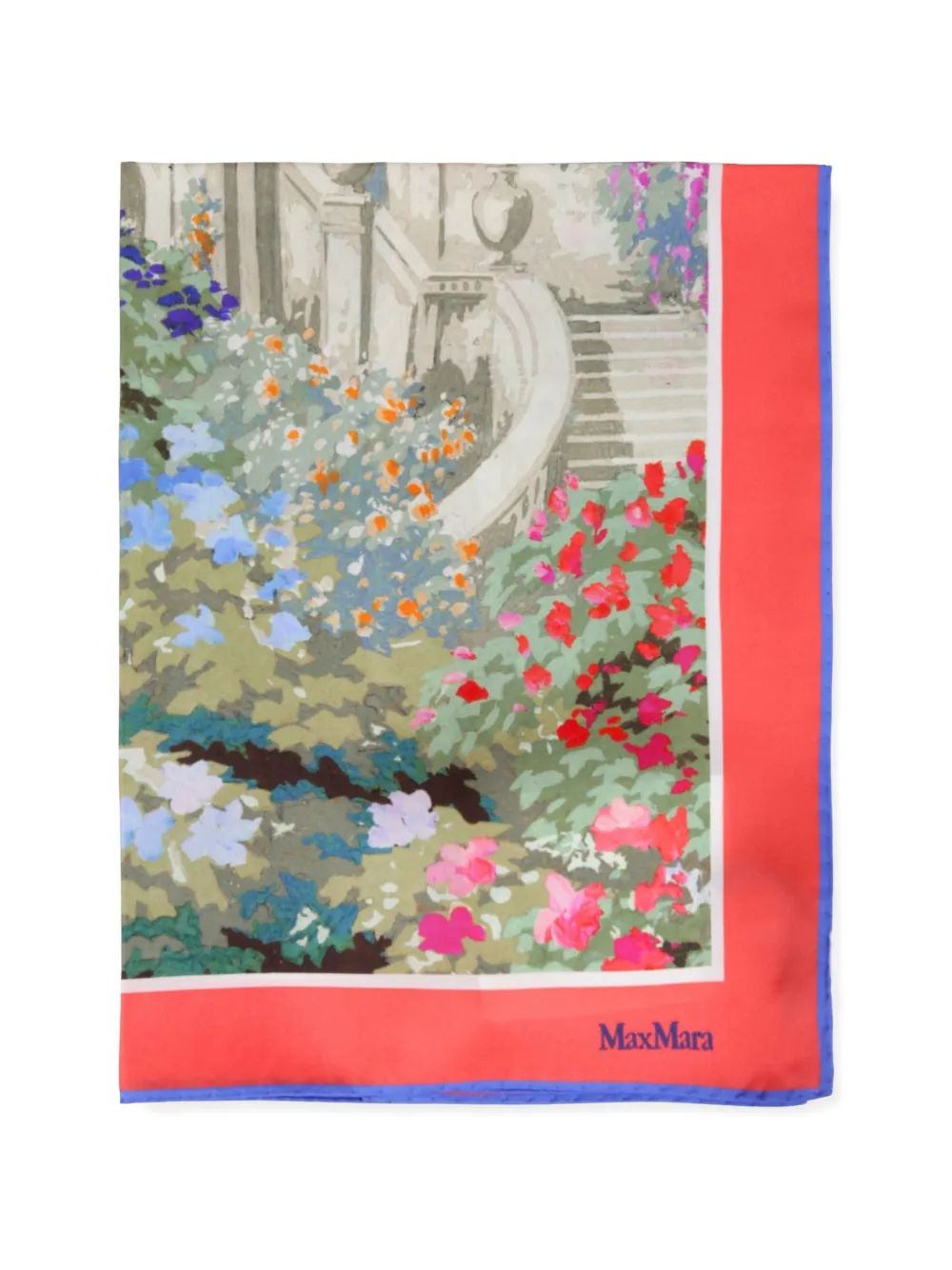 Max Mara Sciarpa con stampa - Rosso