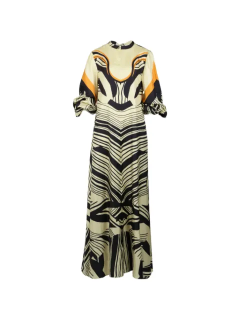 Raquel Diniz balloon-sleeve maxi dress