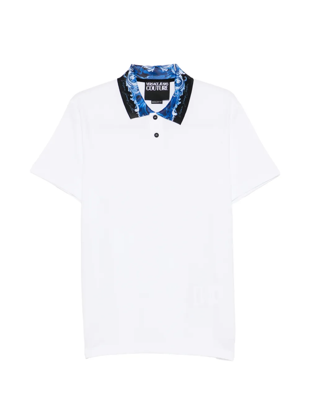 Versace Jeans Couture floral-print polo shirt - Bianco