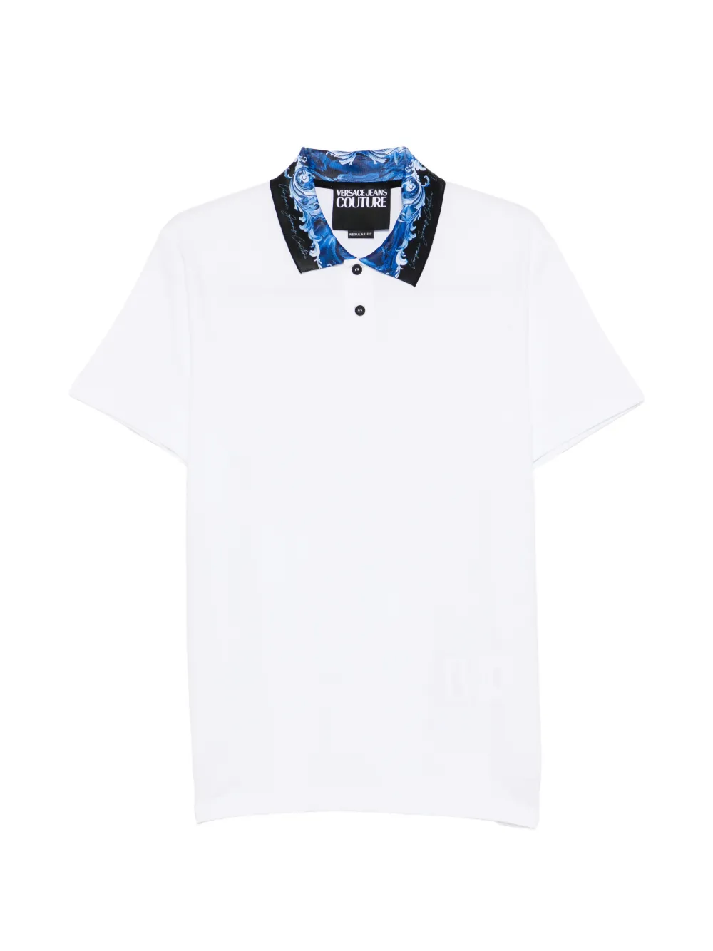 Versace Jeans Couture floral-print polo shirt - Bianco