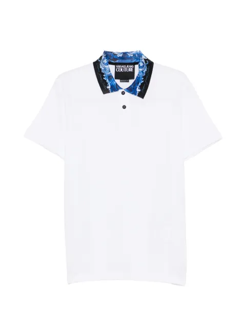 Versace Jeans Couture floral-print polo shirt